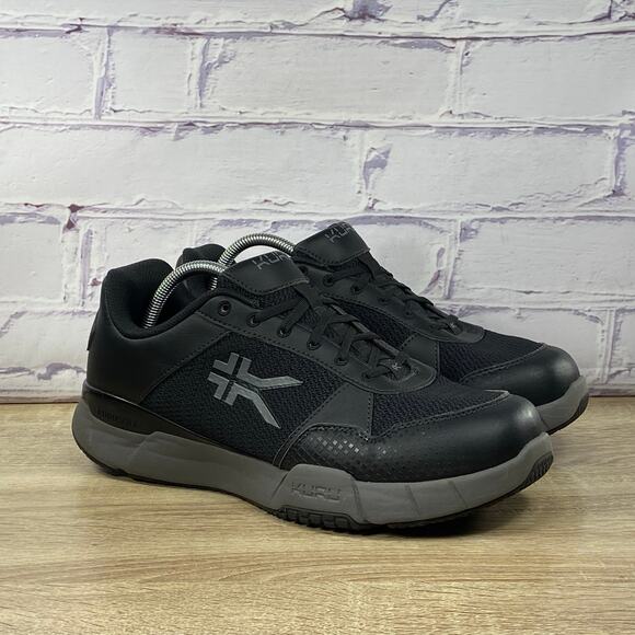 Kuru Quantum 2 Black Walking Shoes Men\'s Size 11.5 Wide Comfort Sneakers